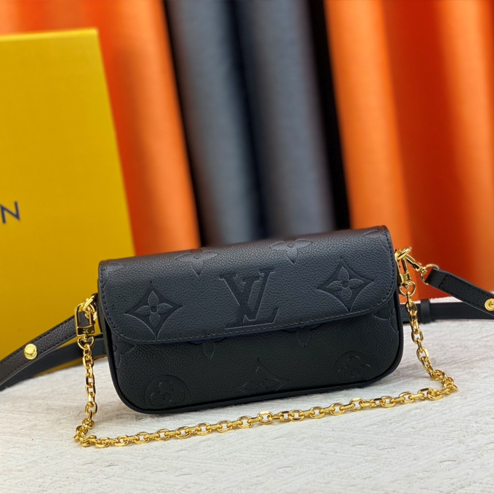 Louis Vuitton LV Leather Baguette Shoulder Bag Handbag M82210&M81911 (Replica)