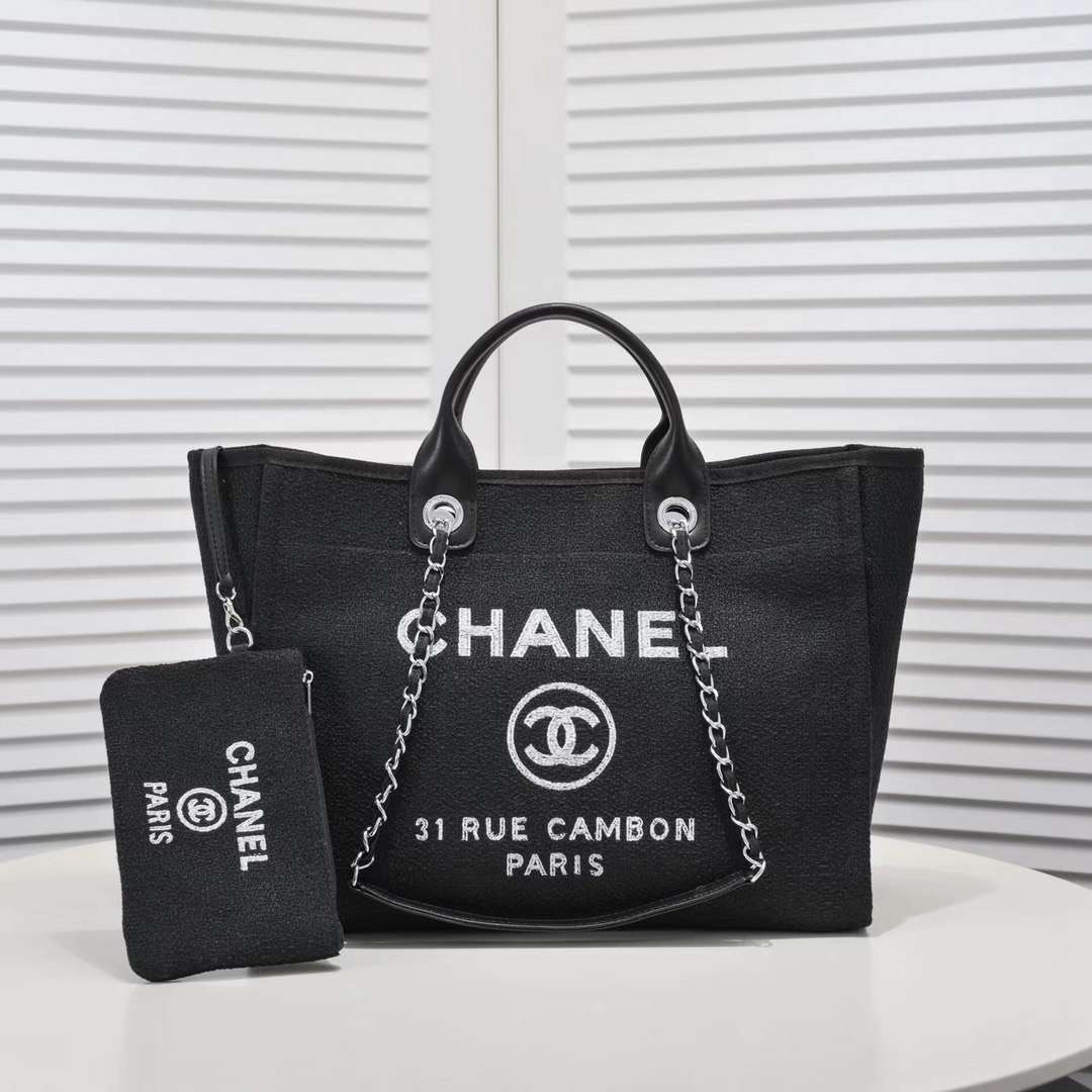 Chanel Tote Bag Canvas Totes Handbag (Replica)