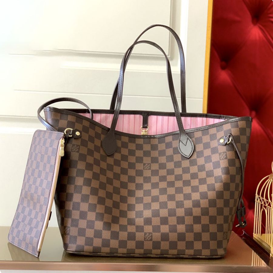 Louis Vuitton LV Neverfull Monogram Damier MM&GM N41357 Tote Bag Handbag(7AReplica)