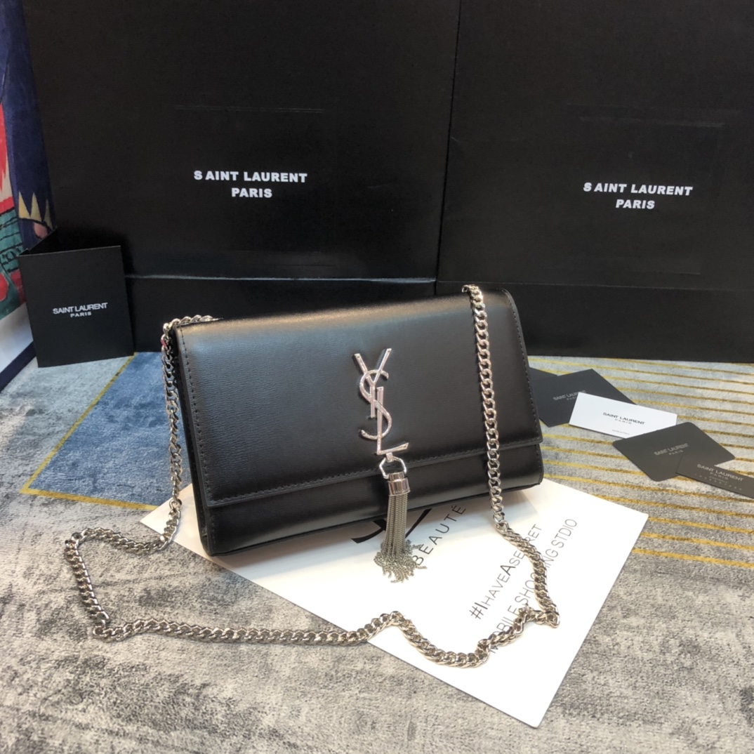 YSL KATE MEDIUM CHAIN BAG WITH TASSEL