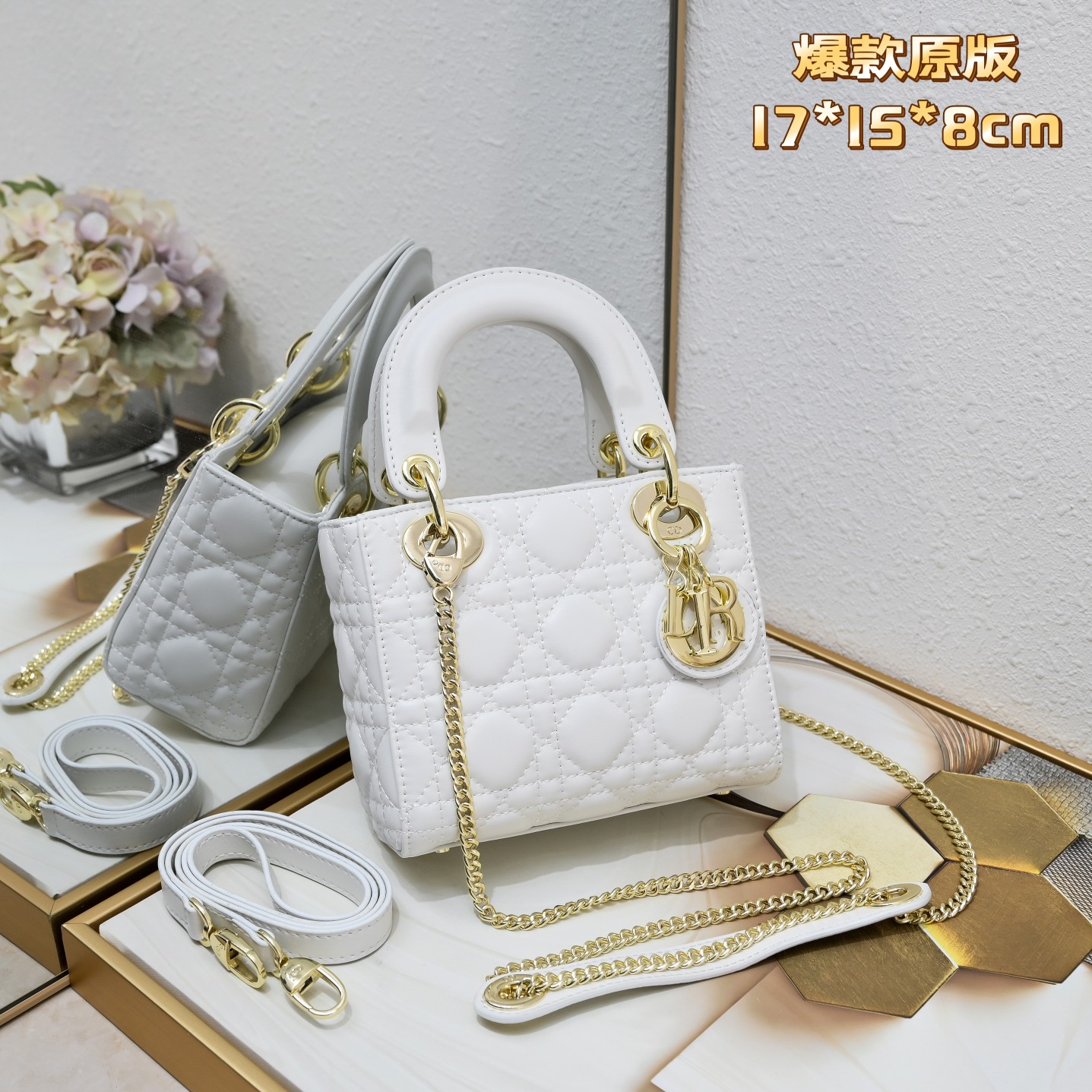 Dior Mini Lady Bag-Lambskin shoulder bag (Replica)