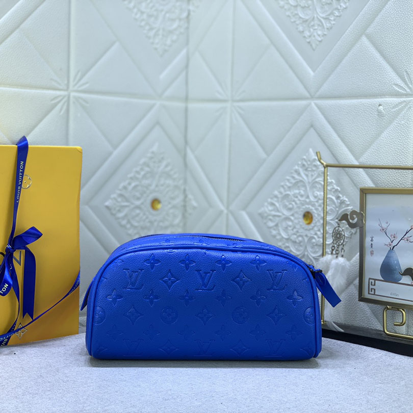 Louis Vuitton LV  Cosmetics Pouch Toiletry Bag Leather Handbag  Shoulder Bag(Replica)