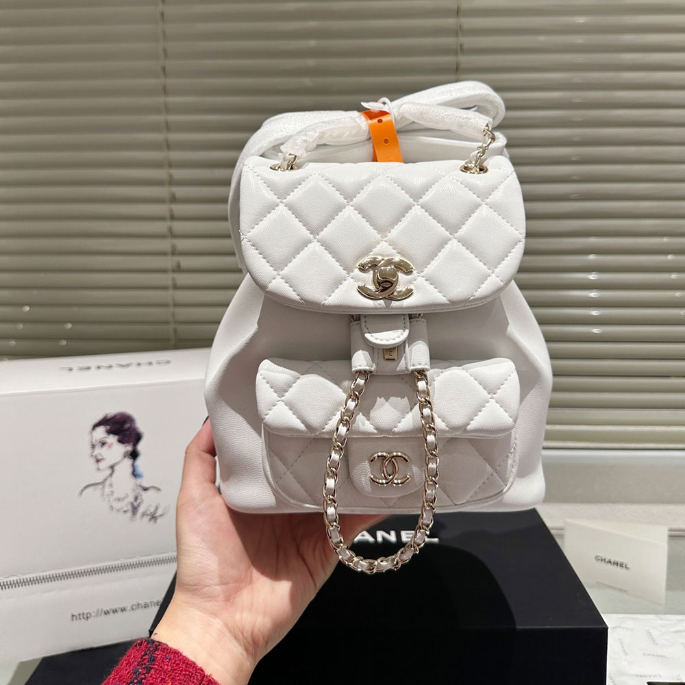Chanel  Duma A Plaid Backpack  Bag (Replica）