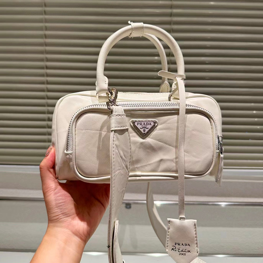 Prada Retro Leather Multi Pocket Handbag Shoulder Bag（Replica）
