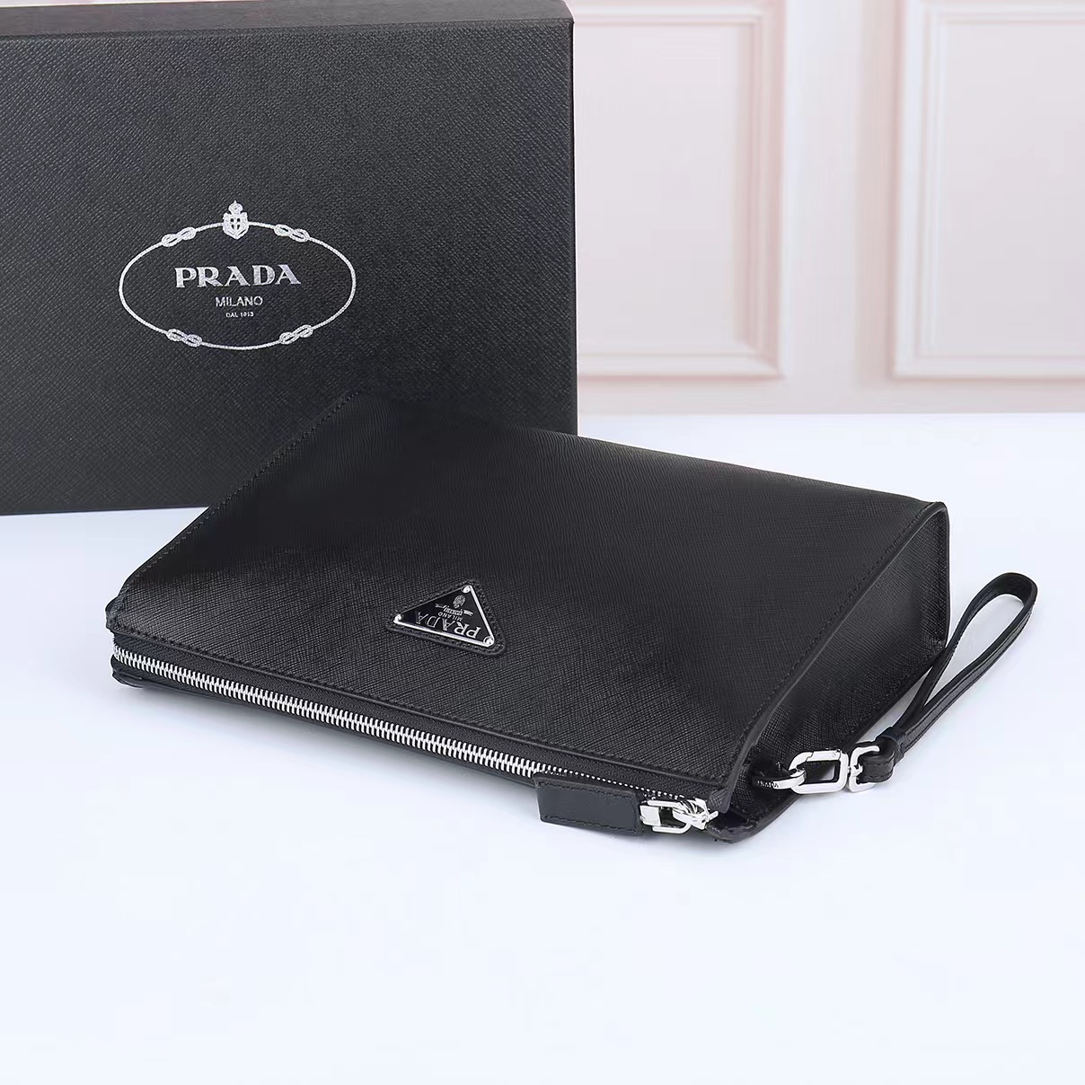 Prada Men Clutch 2030 TS071 24cm