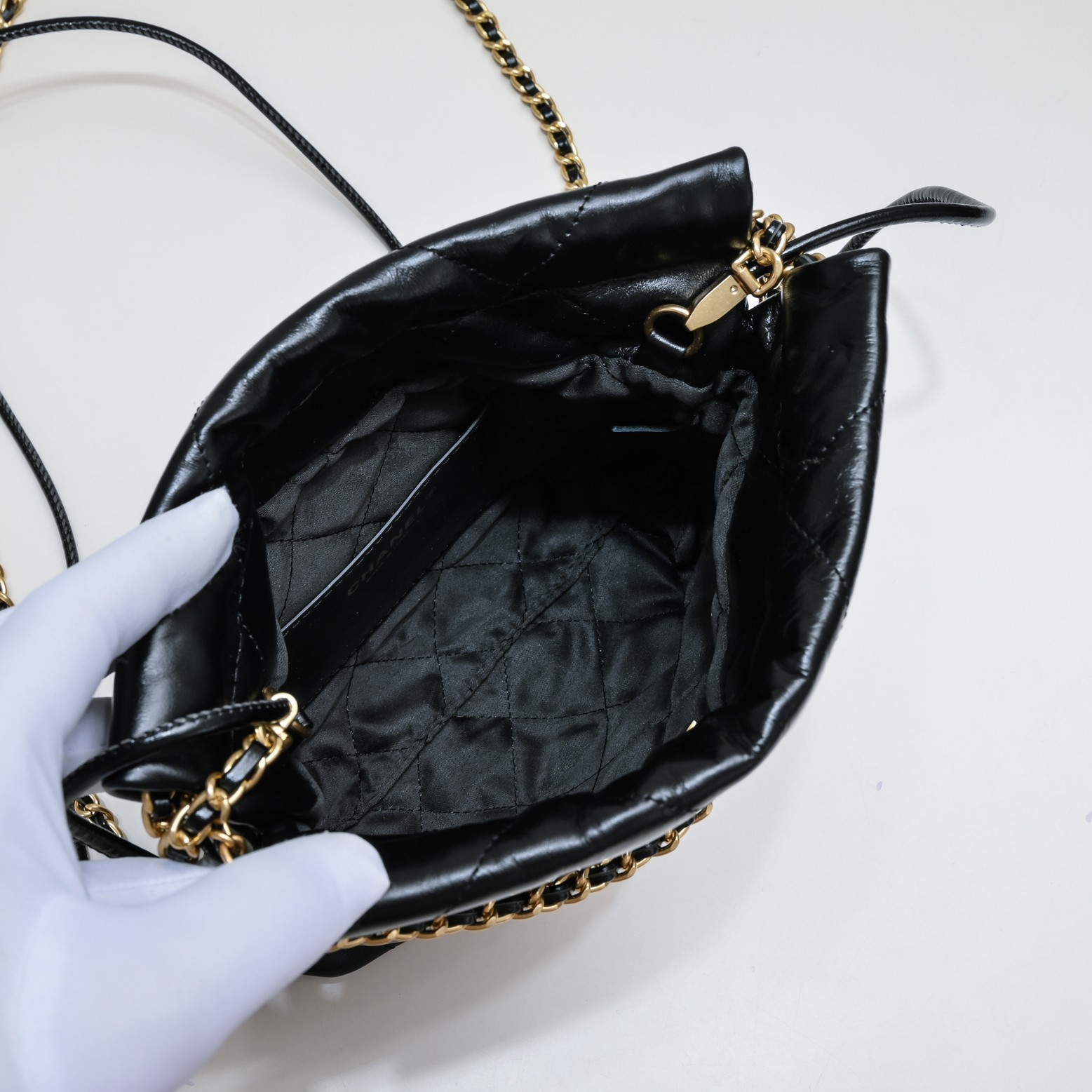 Chanel 22S Trash Bag Mini Pearl Bag Shoulder Bag Handbag