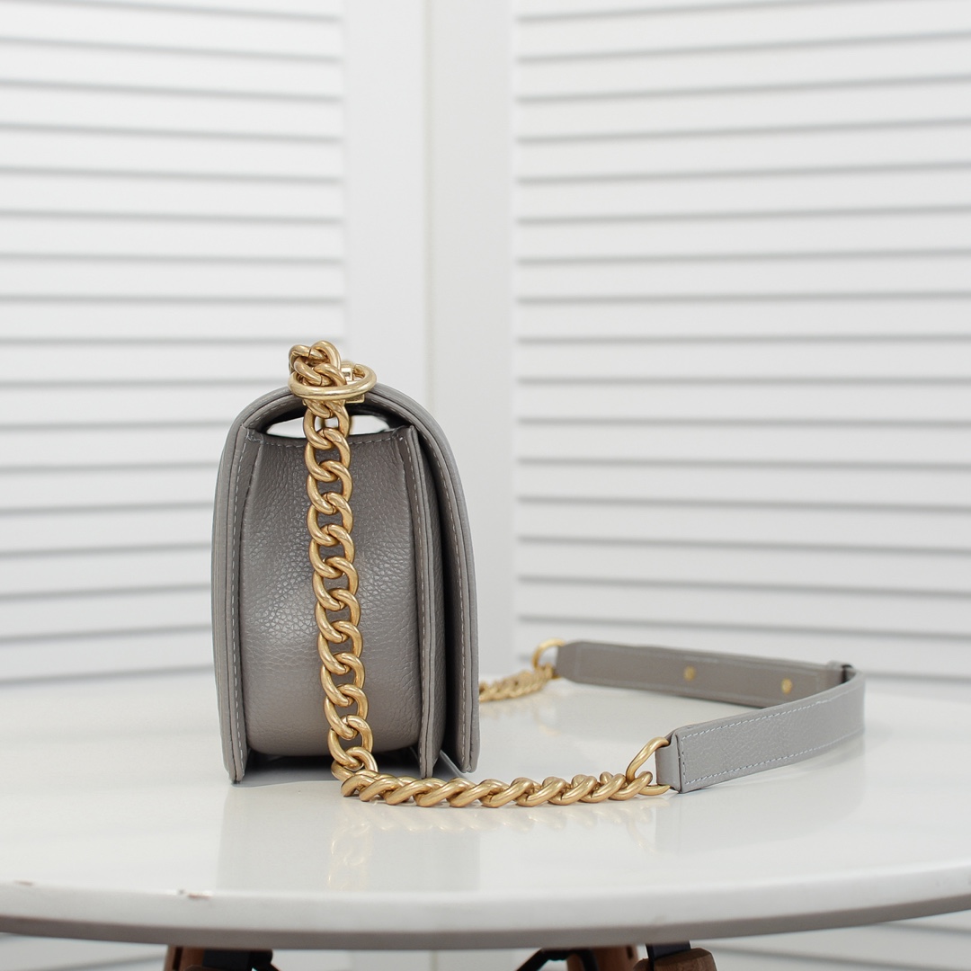 Chanel Leboy litchi or lychee pattern Shoulder Bag Handbag