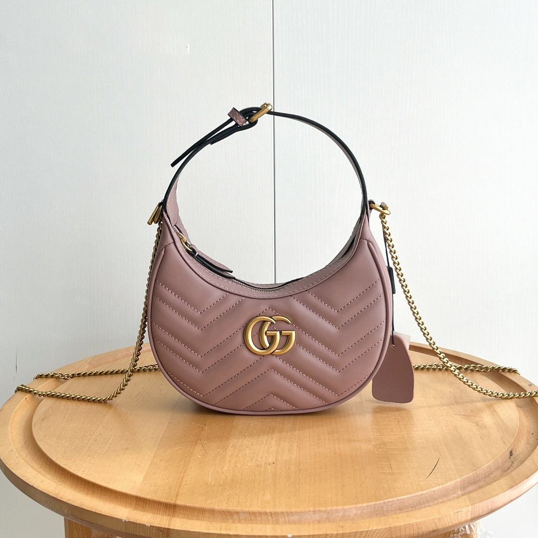 Gucci Bag Marmont Mini Crescent Top Handle Bag 699514