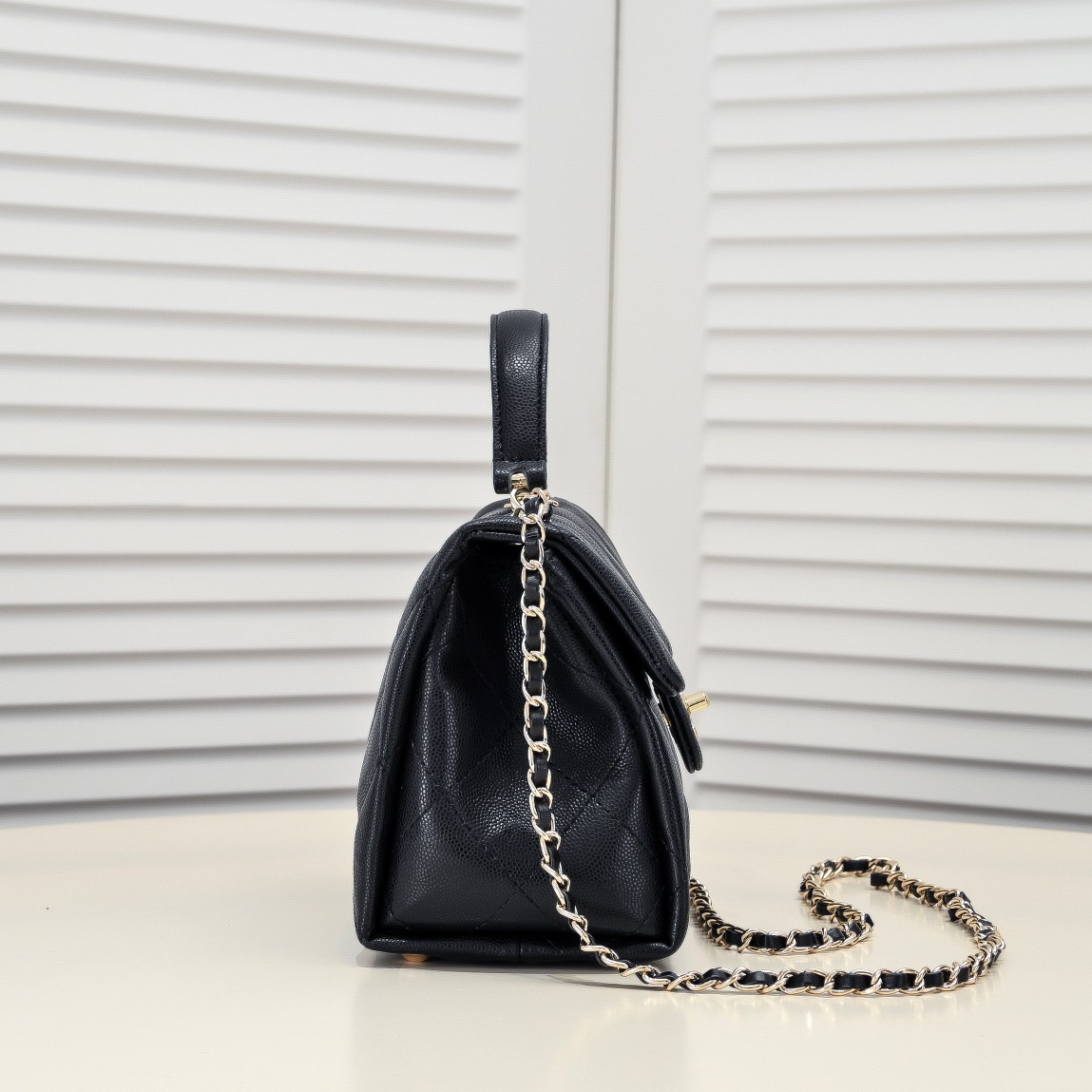 Chanel 24p Litchi Grain Cowhide Kelly Handbag Shoulder Bag Handbag