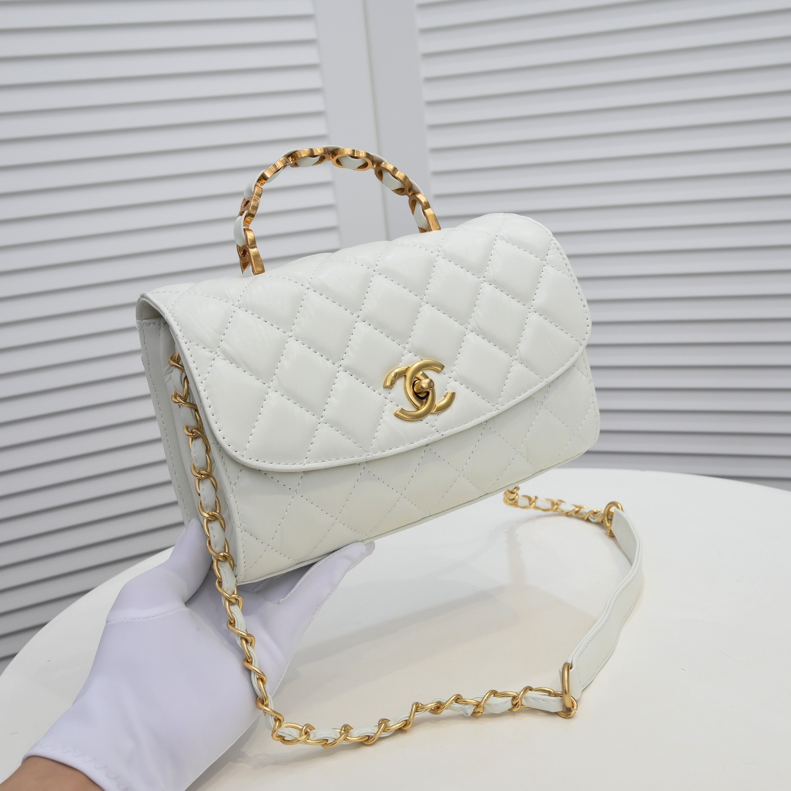 Chanel Handle Double C  Shoulder Bag Handbag