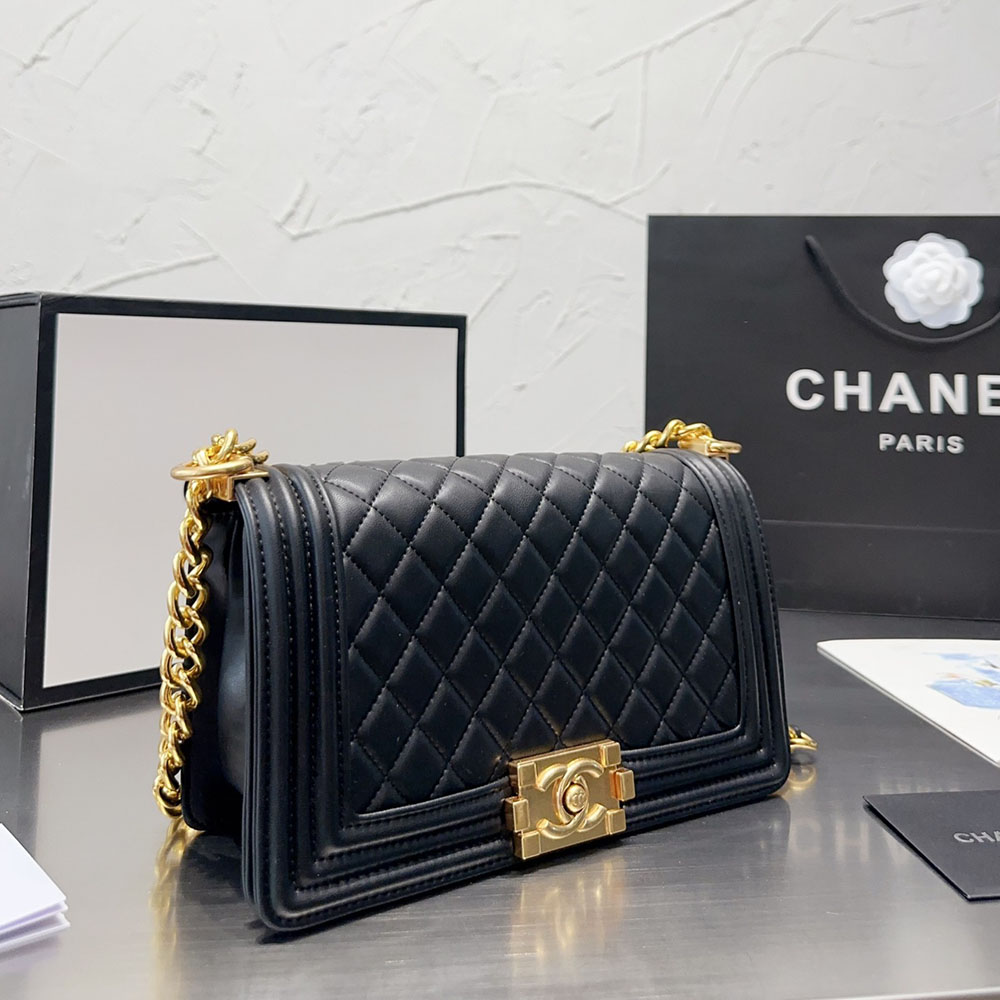 Chanel LEBOY Medium 25CM Caviar+Calfskin Shoulder Bag (Replica)