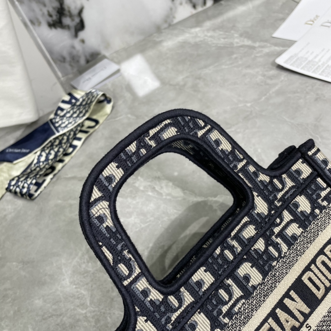 10A + top quality Mini Dior Book Tote 0175 XB041 23cm