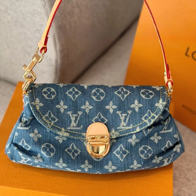 Louis Vuitton LV Denim Shoulder Bag Handbag (Replica)