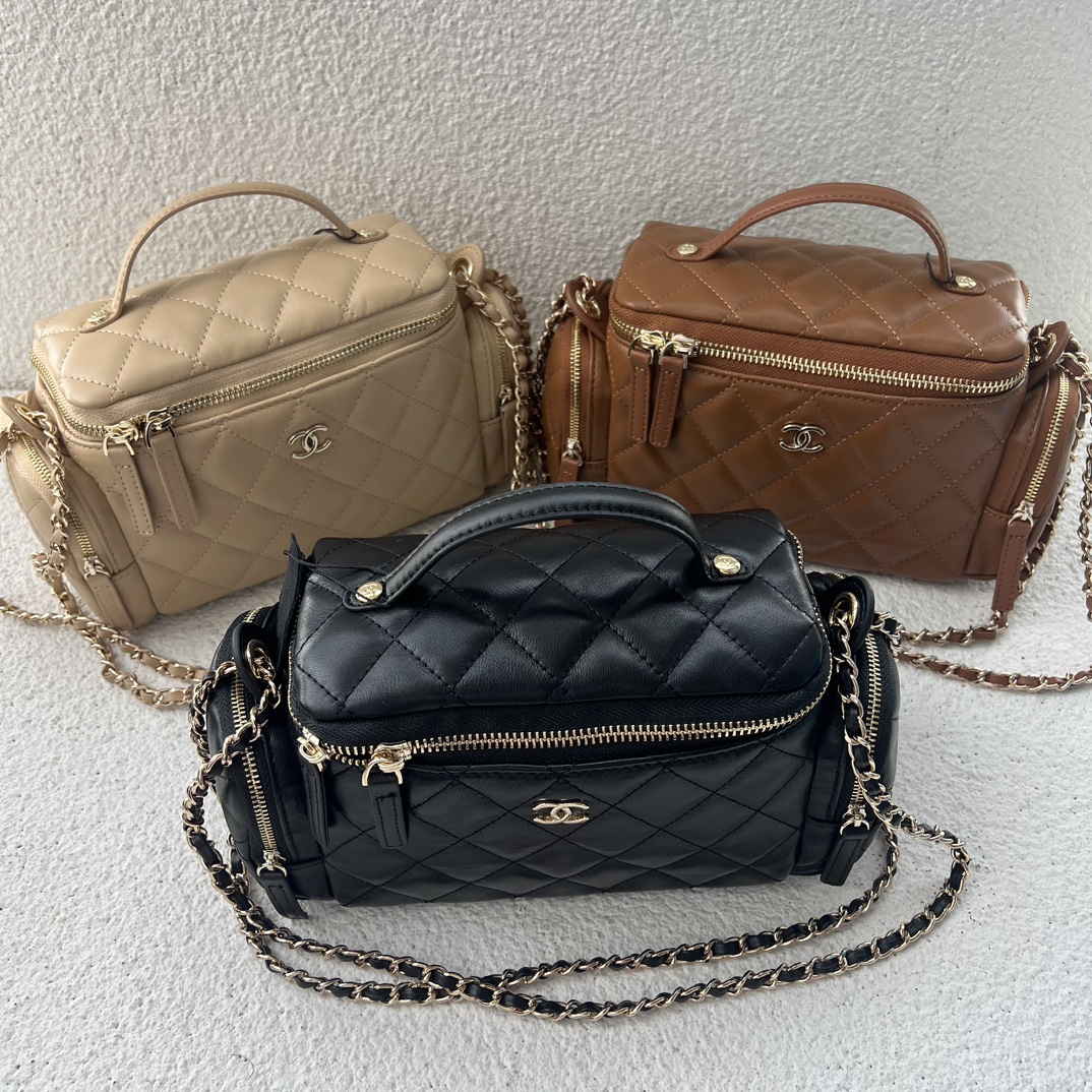 Chanel Bowling Camera Bag Sheepskin