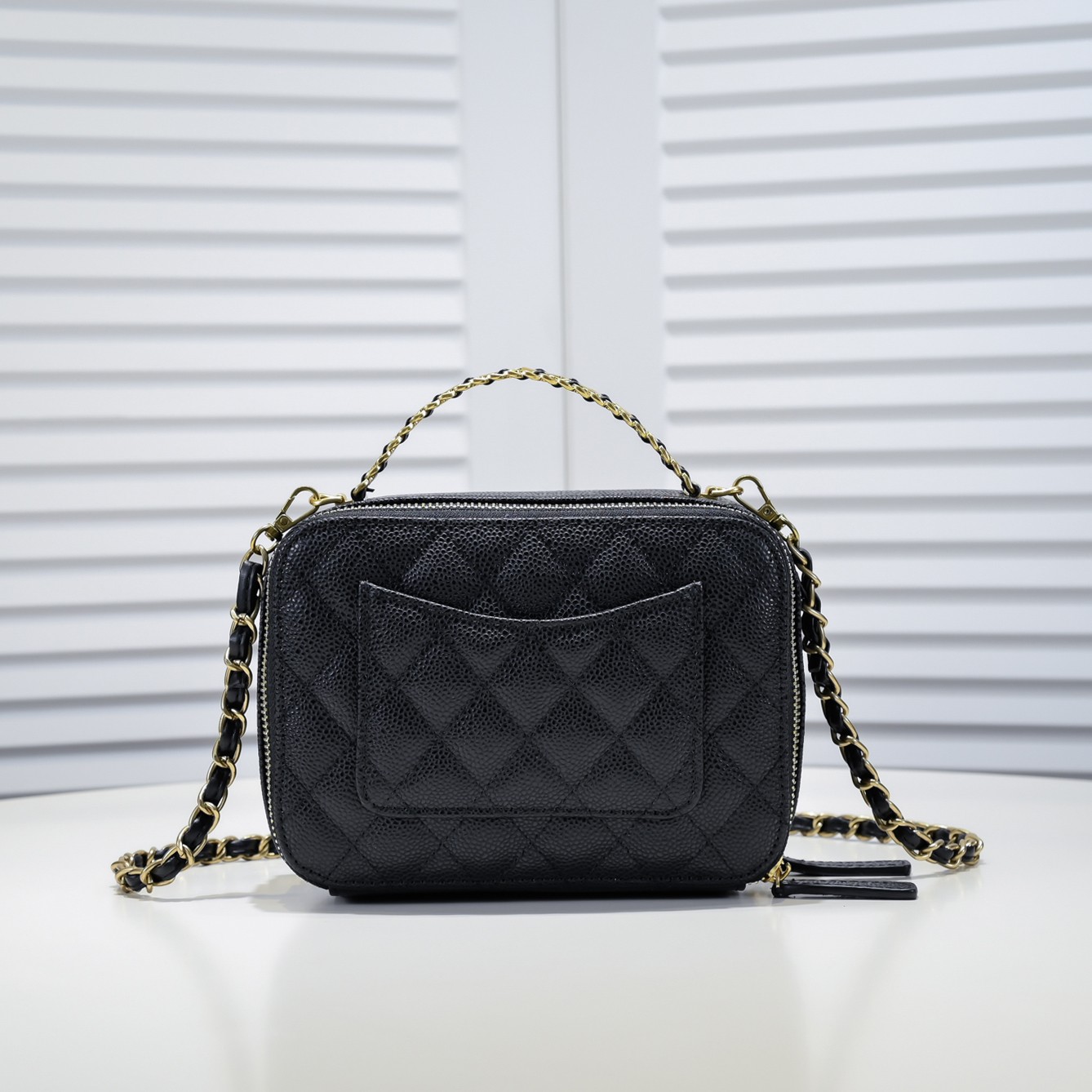 Chanel Caviar Double-C Camera Shoulder Bag Handbag