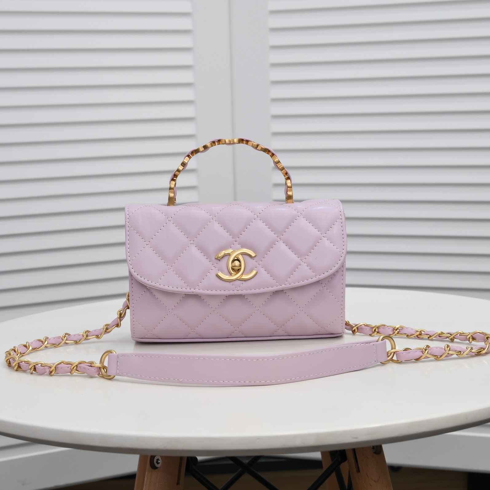Chanel Handle Double C  Shoulder Bag Handbag