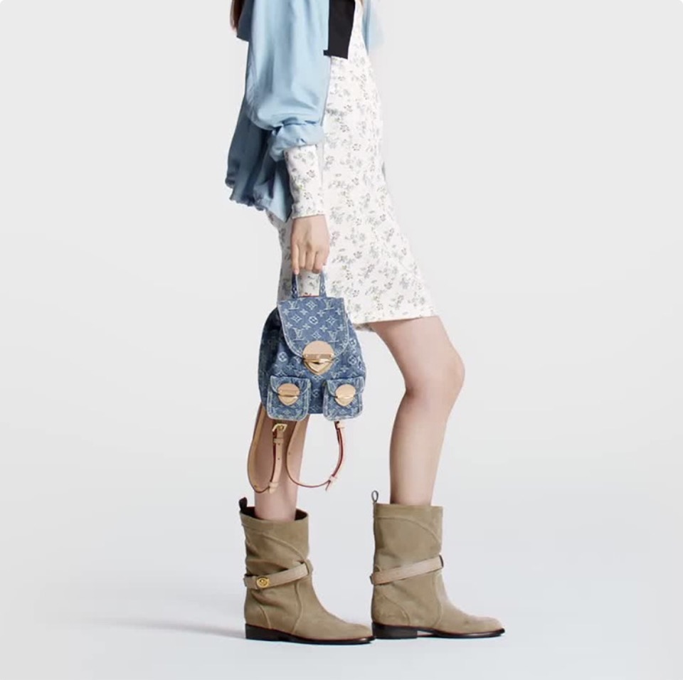 Louis Vuitton LV VENICE Denim Backpack Bag M46836(Replica)