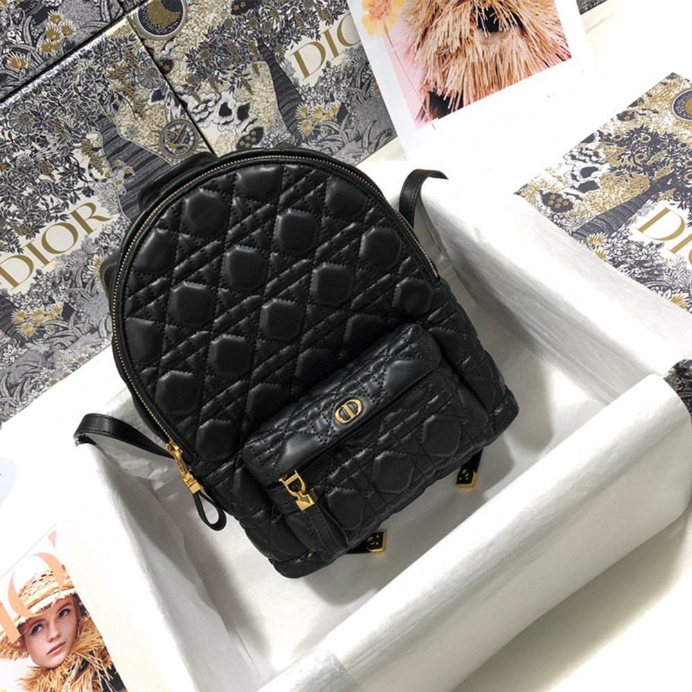 DIOR Cannage Pattern Sheep Leather Backpack(Replica)