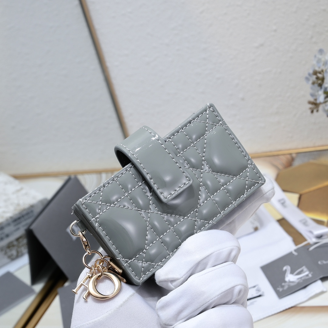 Lady Dior 5-Gusset Card Holder 10A+ top quality S0178 LM091 10.4cm