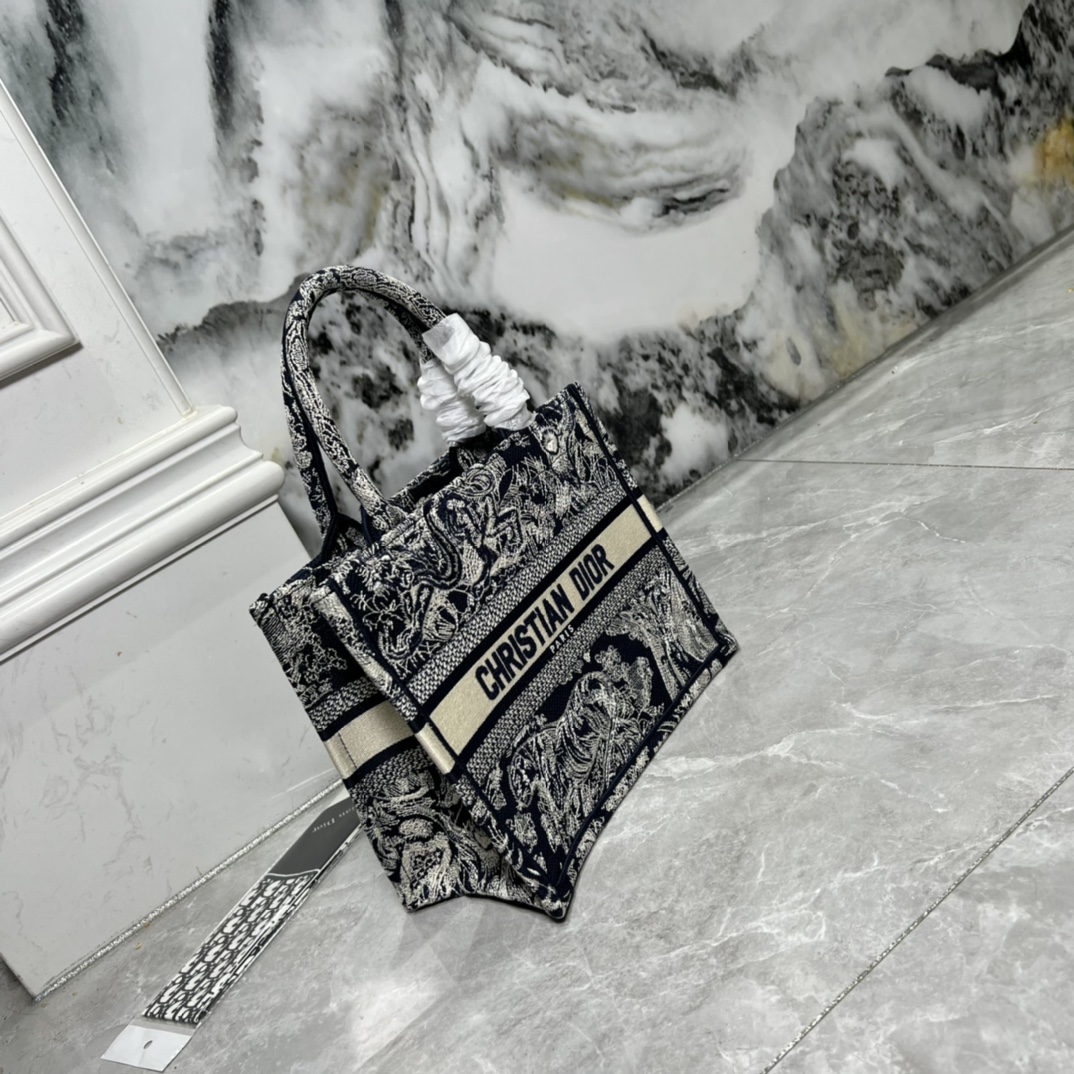 10A + top quality Small Dior Book Tote 0175 XB012 26cm