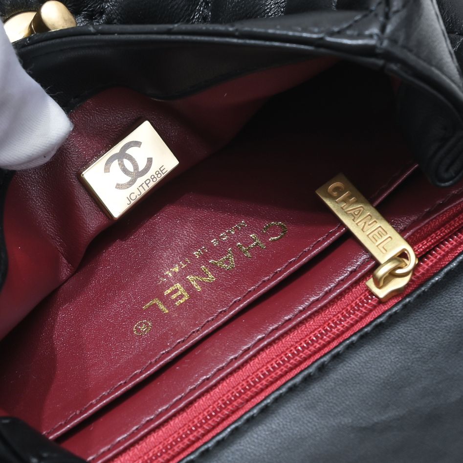 Chanel 23S Camellia Flower Adjustable Buckle Shoulder Bag Handbag