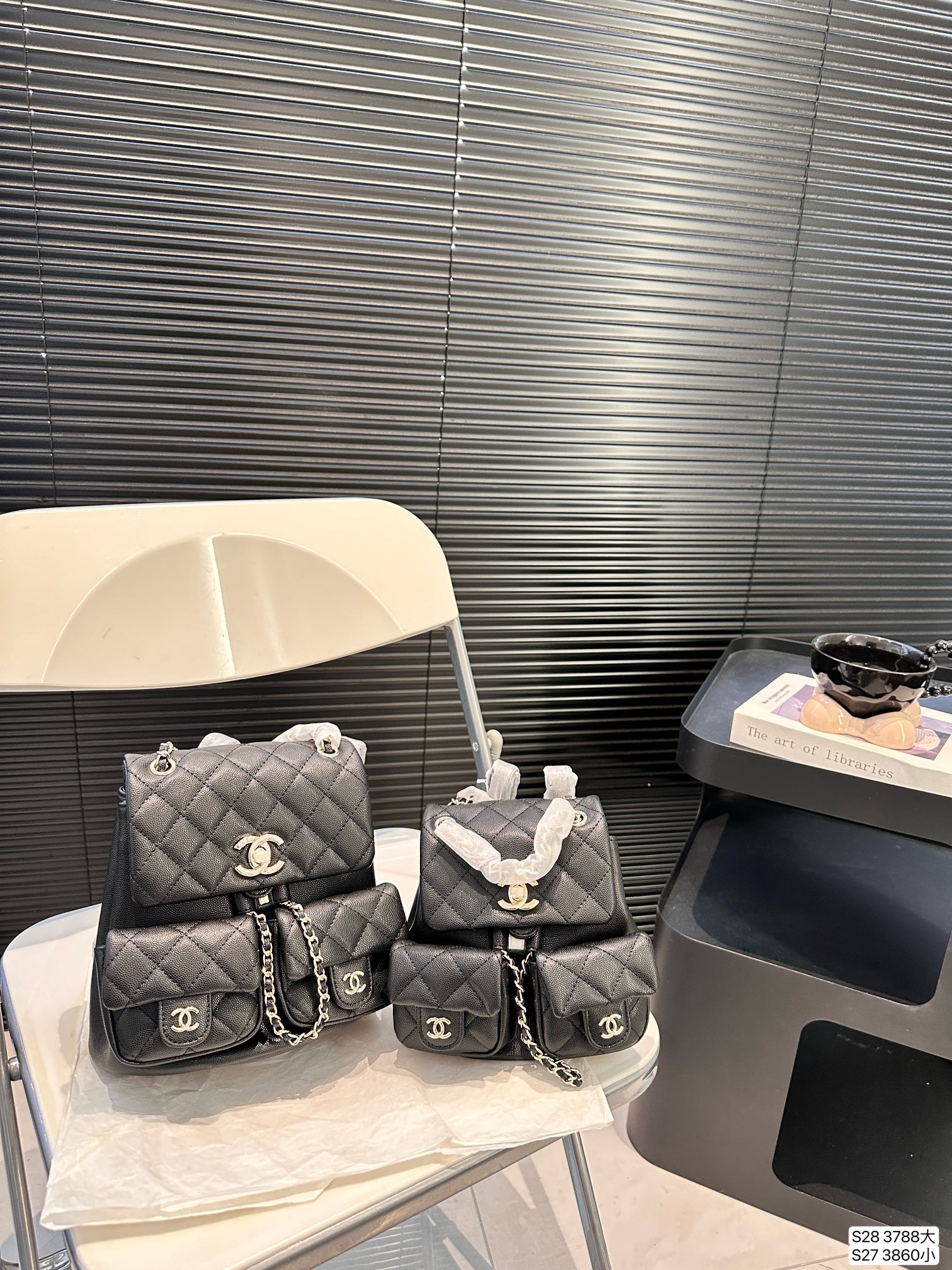 Chanel Backpack 3788 LLS002 17-20cm