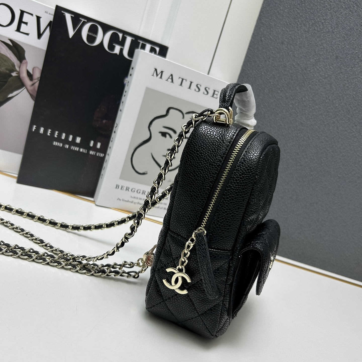 Chanel Grained Cowhide Backpack Bag（Replica）