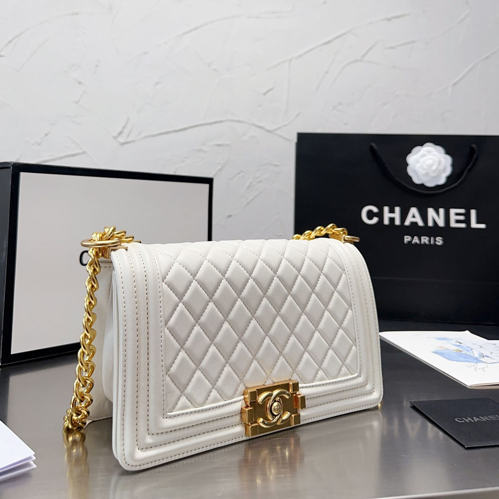Chanel LEBOY Medium 25CM Caviar+Calfskin Shoulder Bag (Replica)