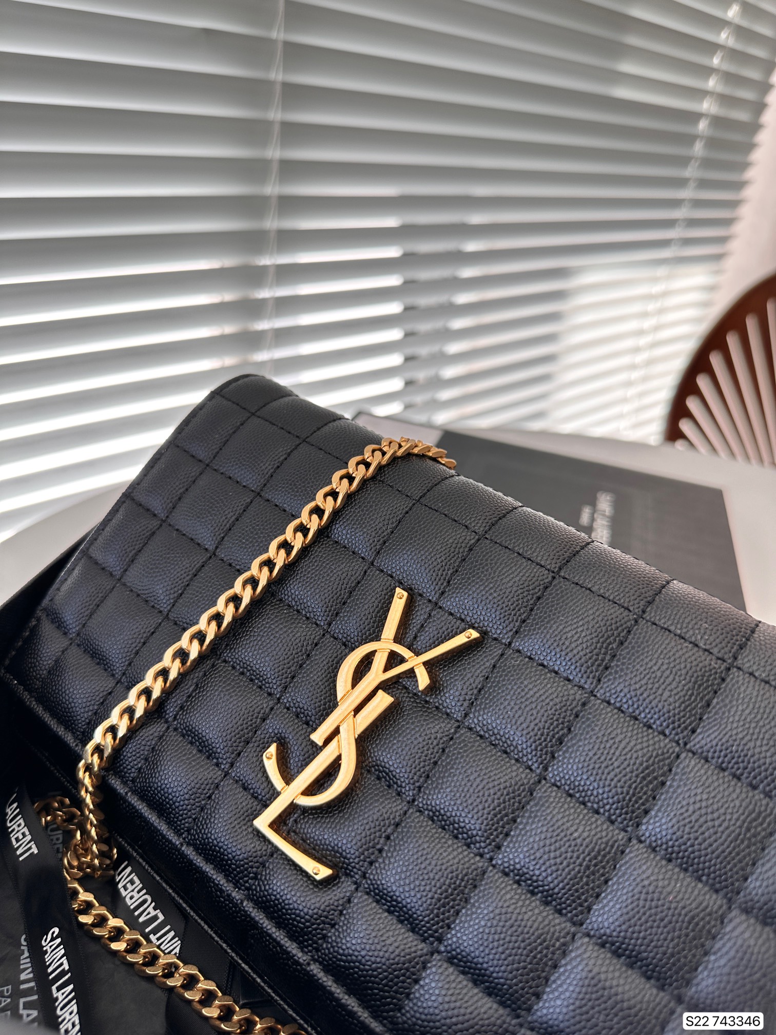 YSL Cassandre Chain Bag 743346 DB571 22.5cm