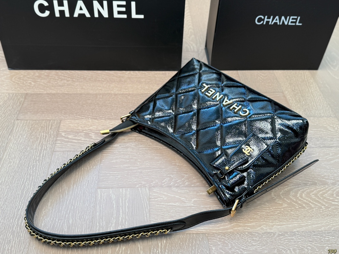 Chanel Shoulder Hobo Bag 039 DB051 28cm