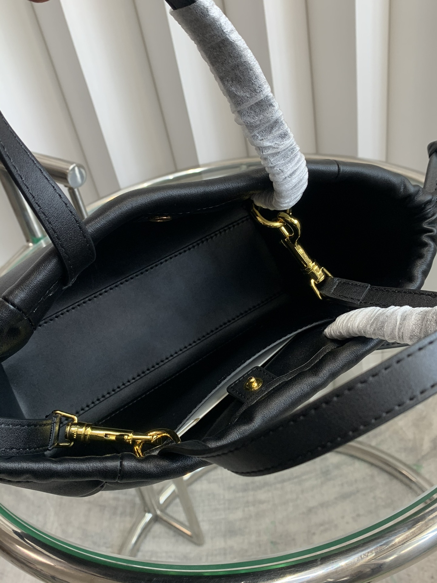 CABAS TRIOMPHE Small Bag Black 111013 LM051 22cm