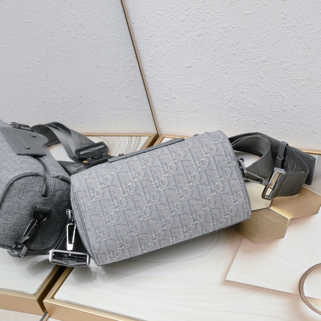 Dior Lingot Messenger Bag CD Diamond Shoulder Bag Handbag