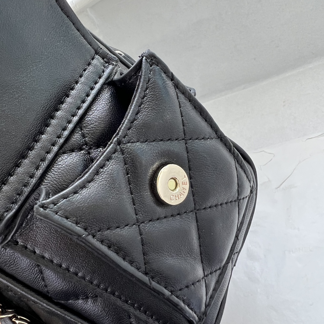 Chanel Bowling Camera Bag Sheepskin