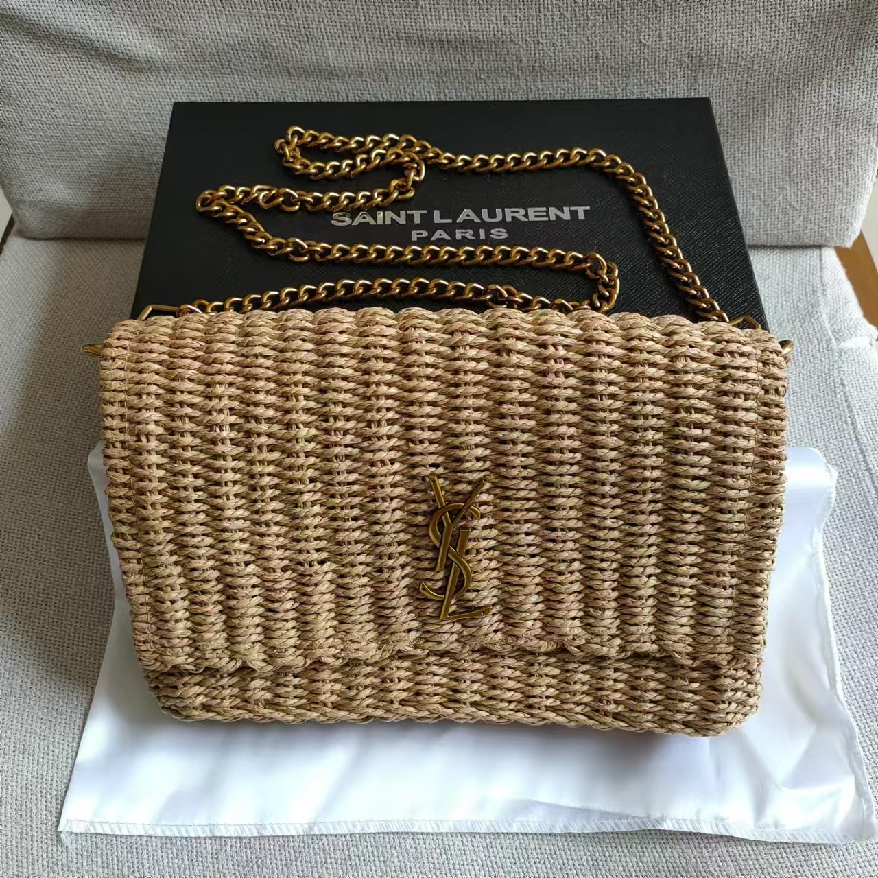 YSL Straw Bag 27cm