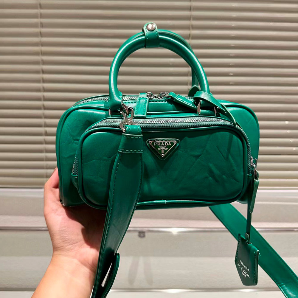 Prada Retro Leather Multi Pocket Handbag Shoulder Bag（Replica）