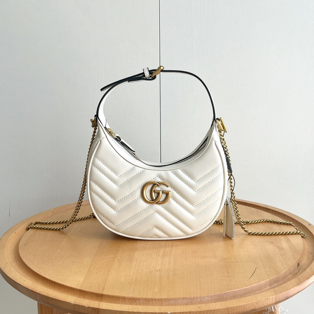 Gucci Bag Marmont Mini Crescent Top Handle Bag 699514