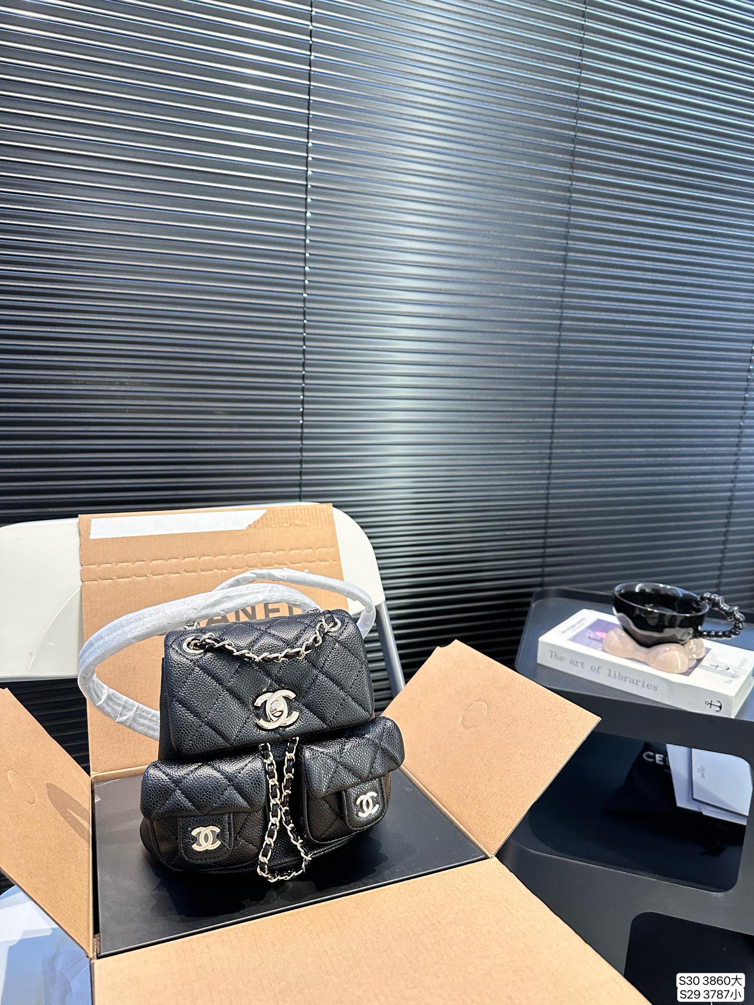 Chanel Backpack 3860 LLS012 17-20cm