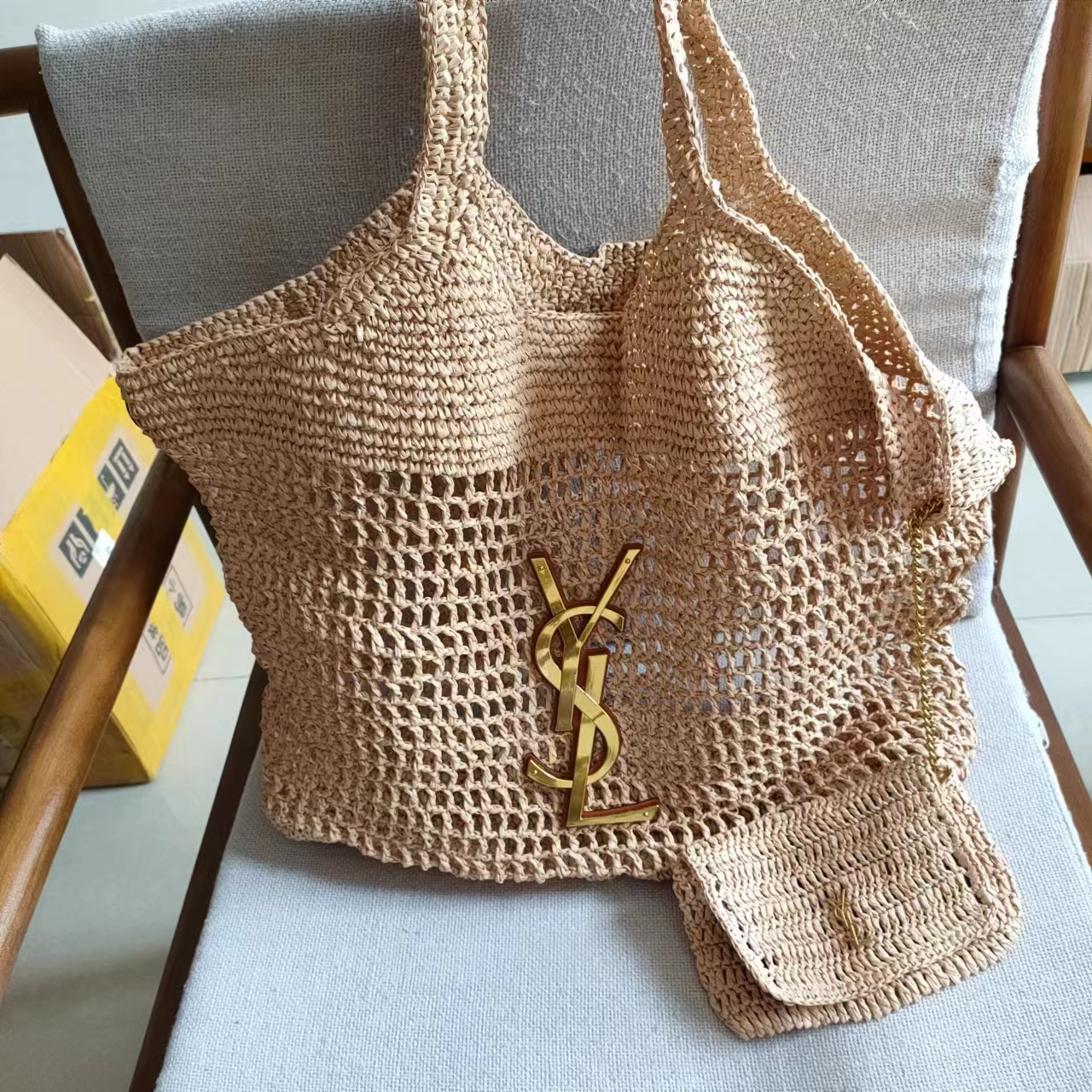 YSL ICARE Shopping Bag 698651-1 LM081 47cm