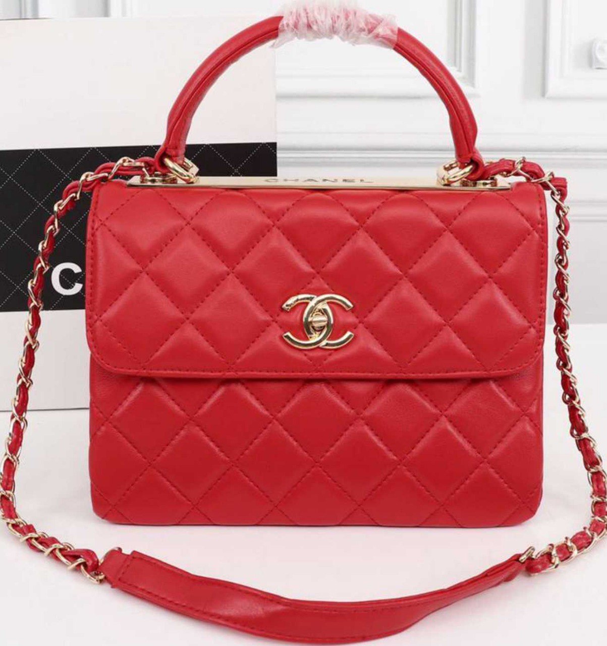 Chanel Flap Bag Trendy CC With Top Handle Shoulder Bag (Replica)