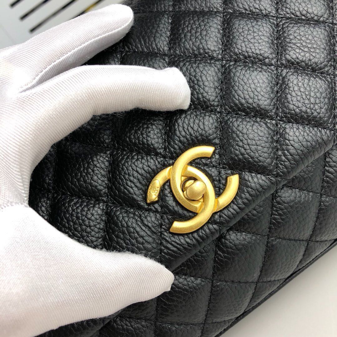 Chanel Black Large Shoulder Bag Handbag