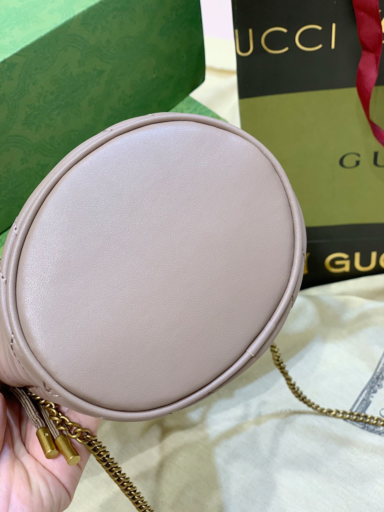 GG Marmont Mini Bucket bag 575163 LM051 19cm