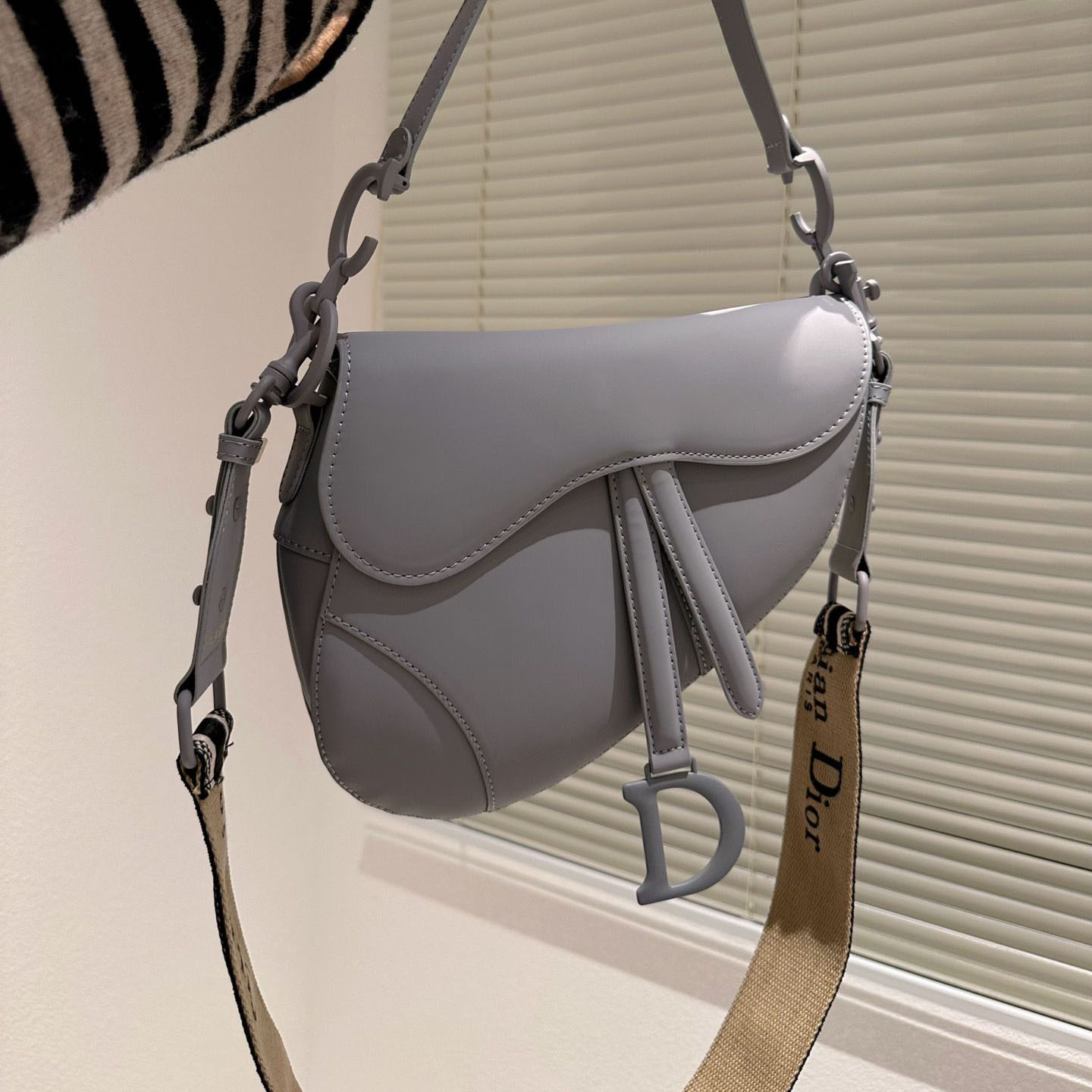 Dior Saddle Bag Matte Leather Shoulder Bag  (Replica)
