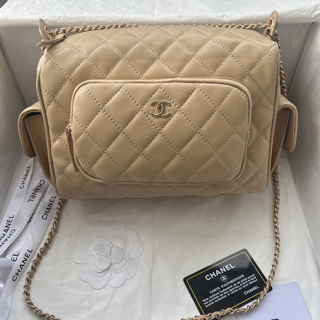 Chanel Bowling Camera Bag Sheepskin