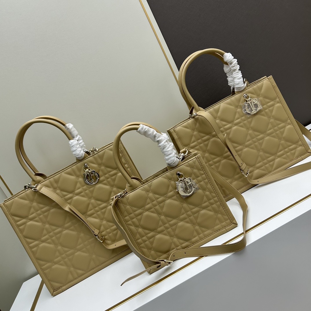 DIOR Book Tote Lambskin Leather Shoulder Bag Handbag(Replica)