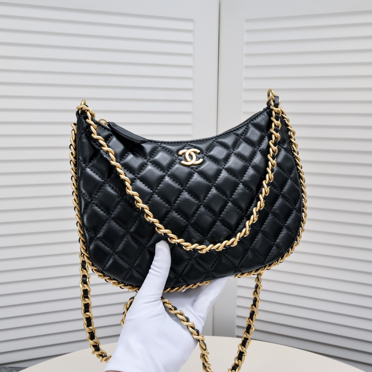 Chanel 23B Hobo Shoulder Bag Handbag