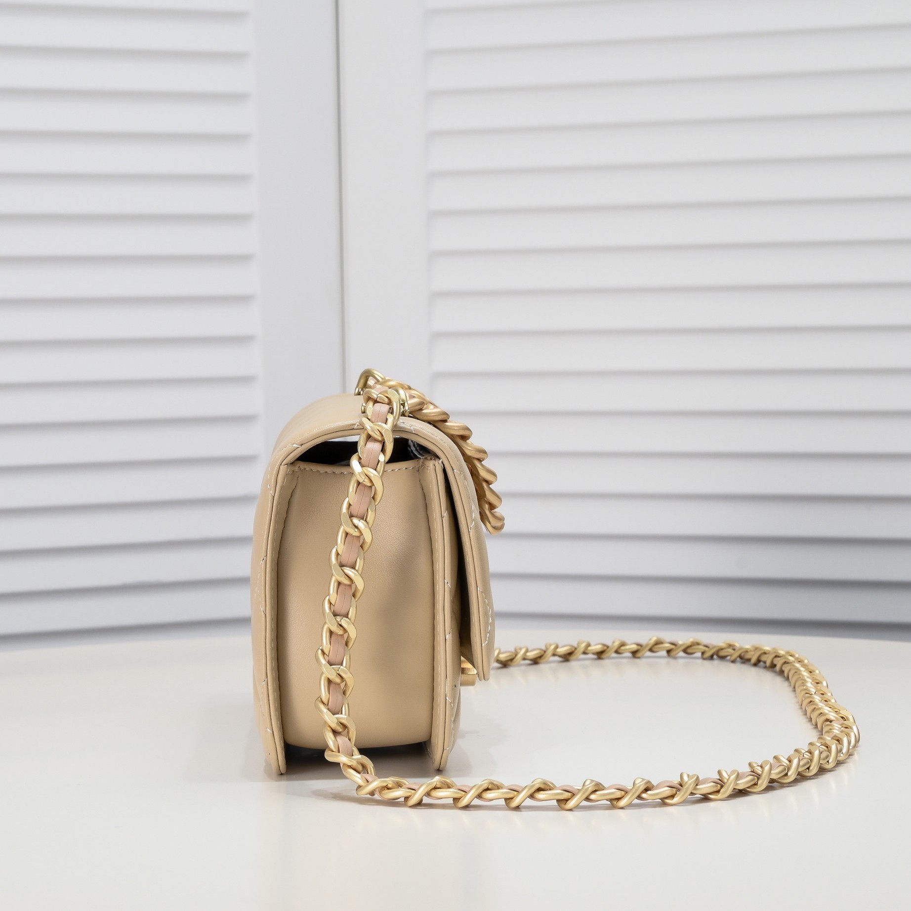 Chanel Soft Sheepskin Chain  Shoulder Bag Handbag