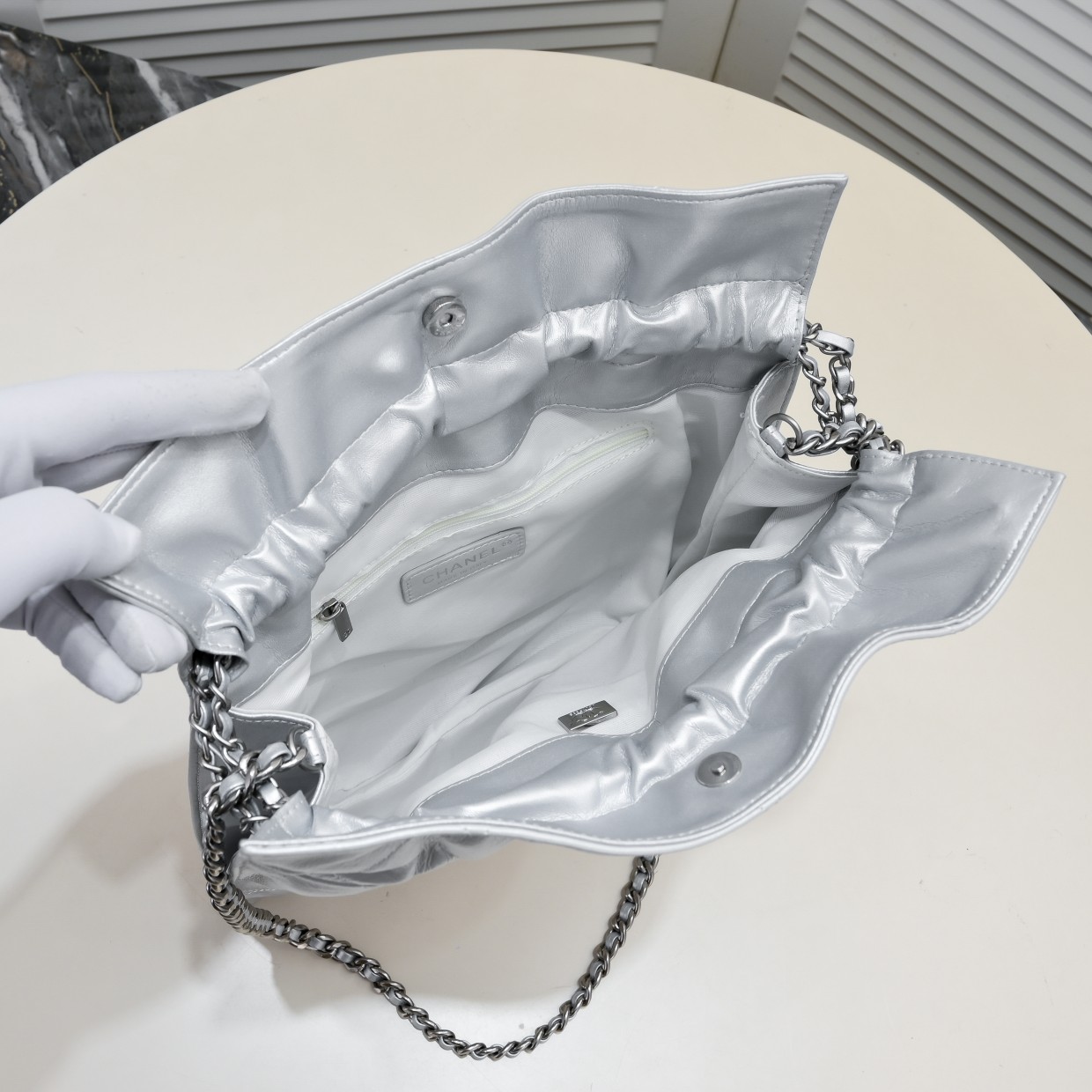 Chanel Drawstring Trash Bag Shoulder Bag Handbag