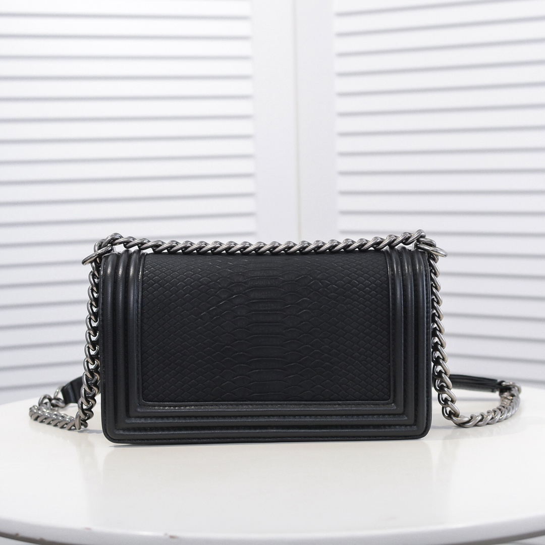 Chanel Leboy snake pattern Shoulder Bag Handbag