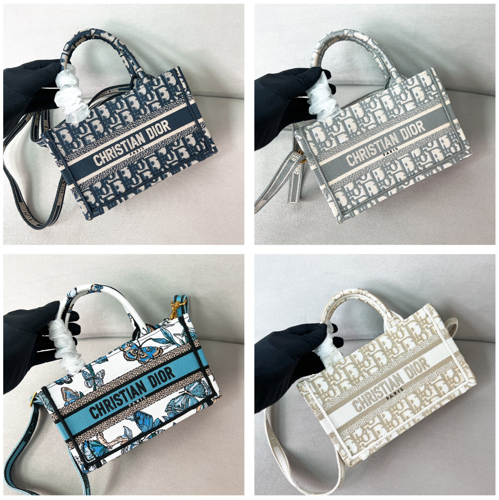 10A + top quality Mini Dior Book Tote with Strap 5573 DLAM041 21.5cm