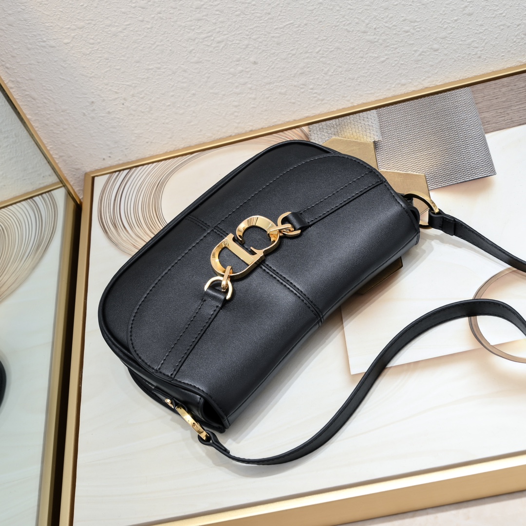 DIOR CD Besace Bag Calfskin Small Shoulder Bag (Replica)